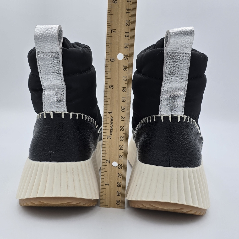 NWOT Dolce Vita Devlin Platform Zip-Up Sneakers, Black Nylon, Women's 8 - Picture 7 of 14